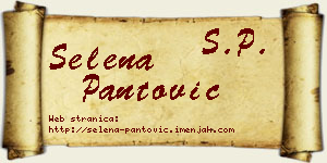 Selena Pantović vizit kartica